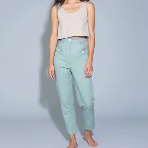 Ilana Kohn “Huxie” High Waisted Pale Denim Jeans - Picture 3 of 16